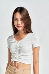 Áo Thun Kiểu Nữ Croptop Rút Dây WTS 2128