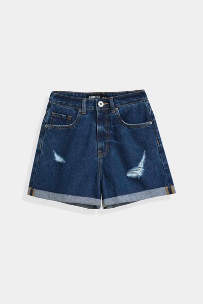 Quần Short Jeans Nữ Loose Fit Wash Rách WSR 2019