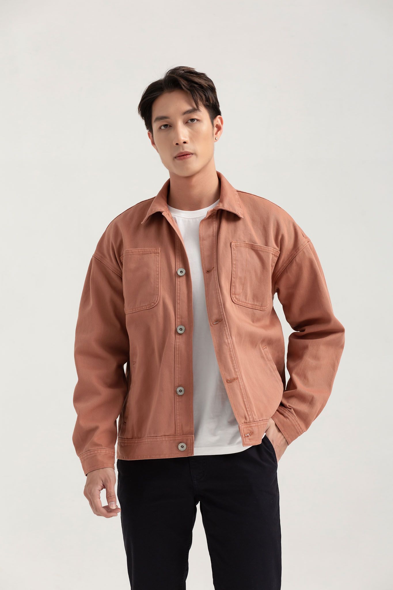  Áo Khoác Nam Jeans Nhuộm Màu MOF 1032 