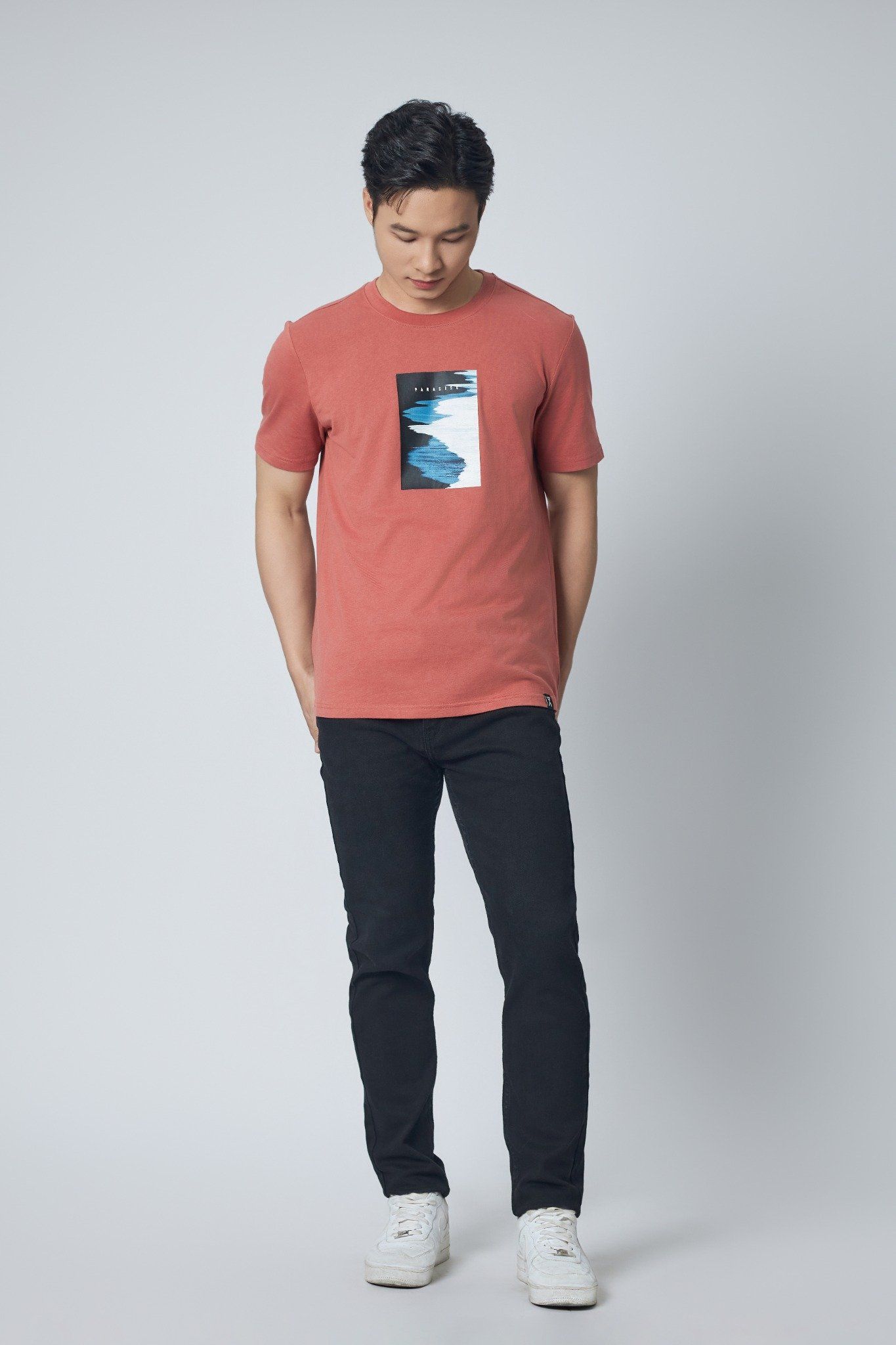  Áo Thun Nam In Họa Tiết MTS 1363 