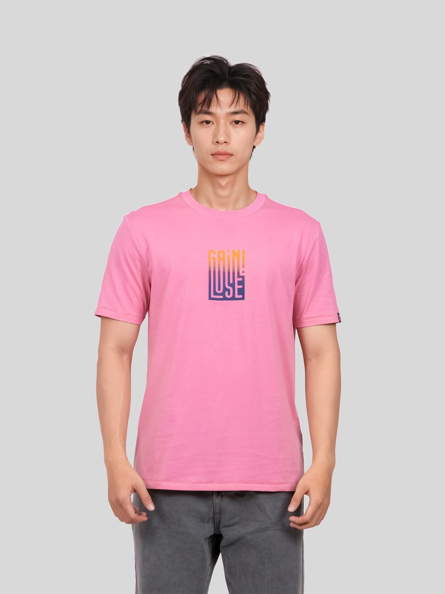  Áo Thun Nam Regular Typo Gain - Lose MTS 1435 