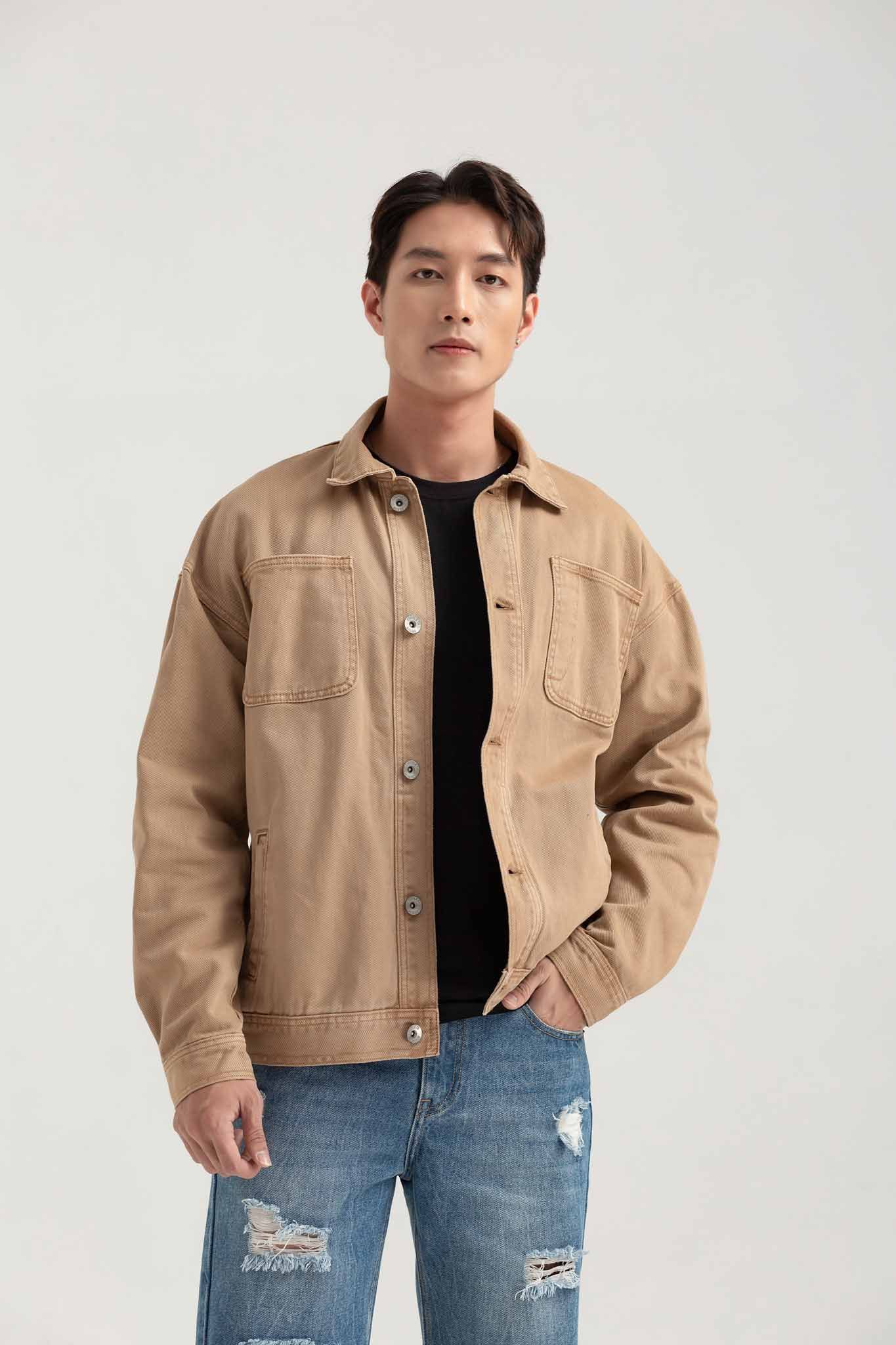  Áo Khoác Nam Jeans Nhuộm Màu MOF 1032 