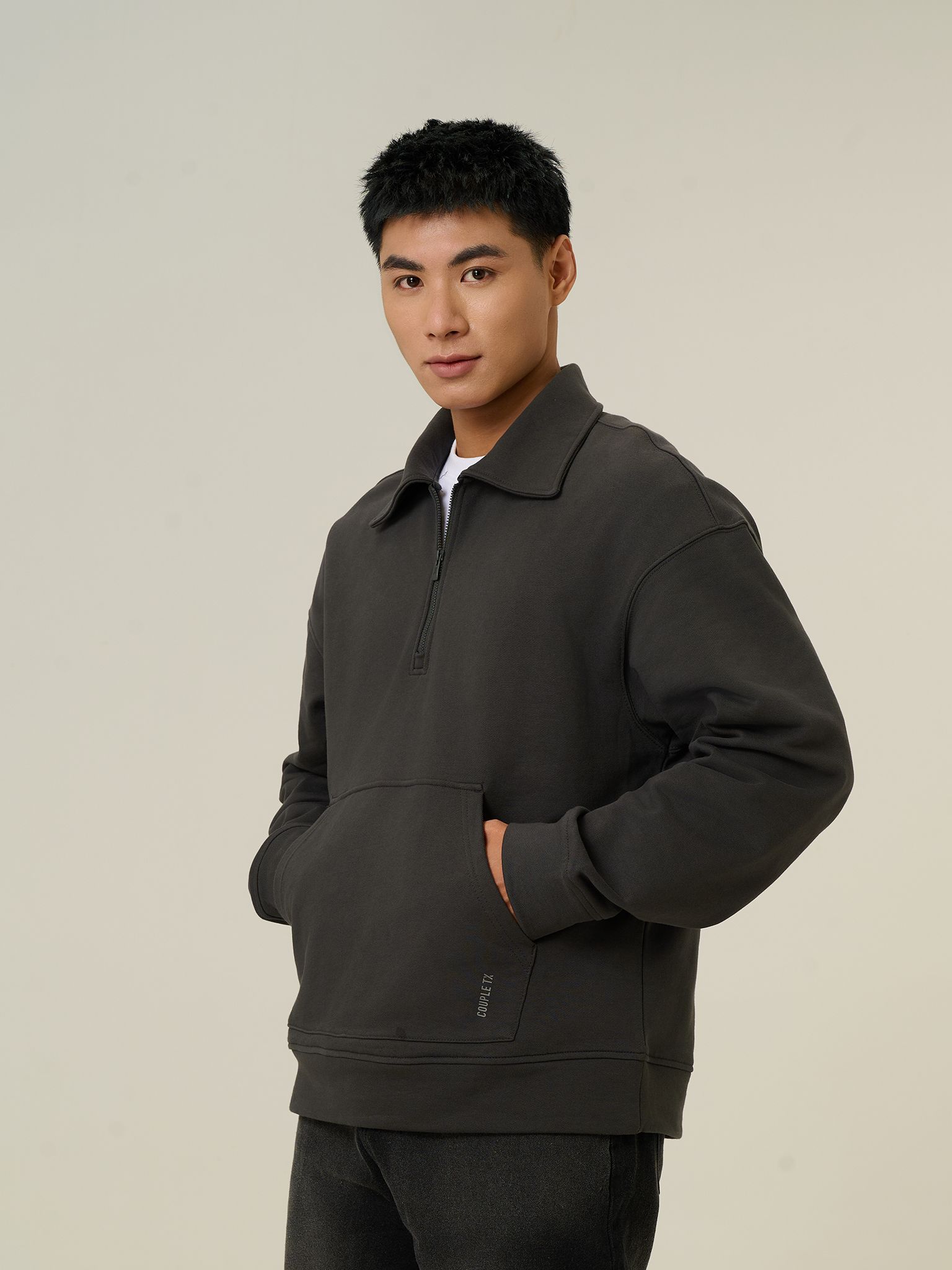  Áo Sweater Nam Neck Zip Cozy MSW 1023 