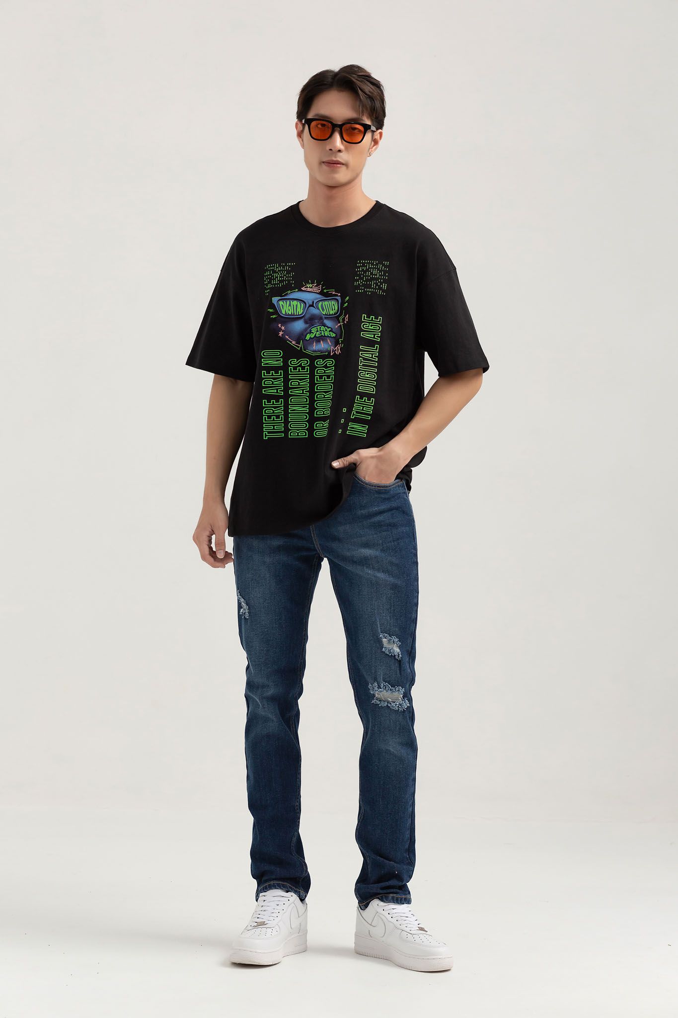  Quần Dài Nam Jeans Slim Fit Co Giãn MJE 1017 