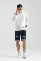 Quần Short Jeans Nam Slim Fit Rách MSR 1021