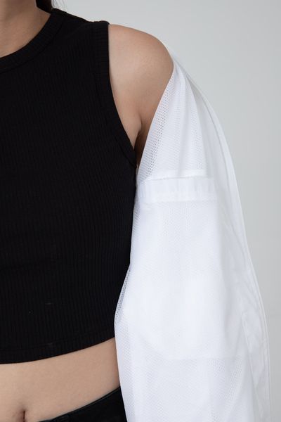 Áo khoác Nữ Dù Basic dây kéo sọc màu WOP 2021 - 