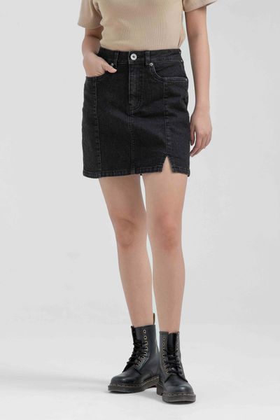 Váy Nữ Jeans Mini Xẻ Lai WSK 2015