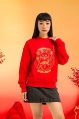 Áo Sweater Nữ Oversize In Graphics Mèo May Mắn WSW 2019