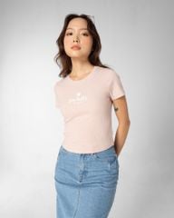 Áo Thun Nữ Croptop In Nổi Typo WTS 2353