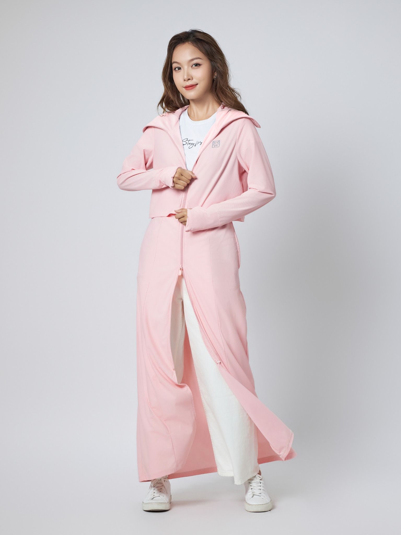  Áo Khoác Nữ UV Ninja Miss Sunshine Dáng Dài Đa Năng WOK 2057 