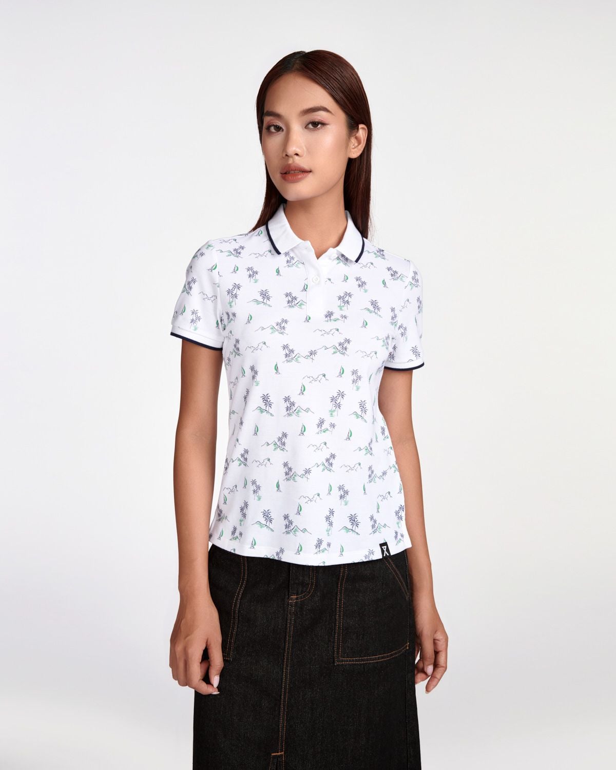  Áo Thun Polo Nữ Pattern Summer WPO 2039 