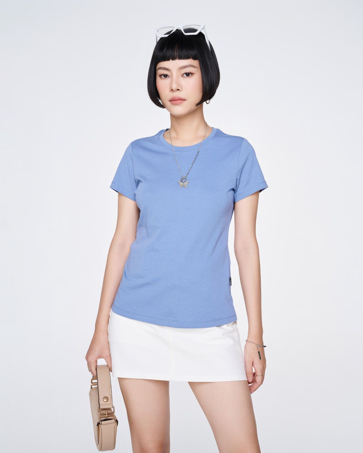  Áo Thun Nữ Slim Basic Cổ Tròn WTS 2325 