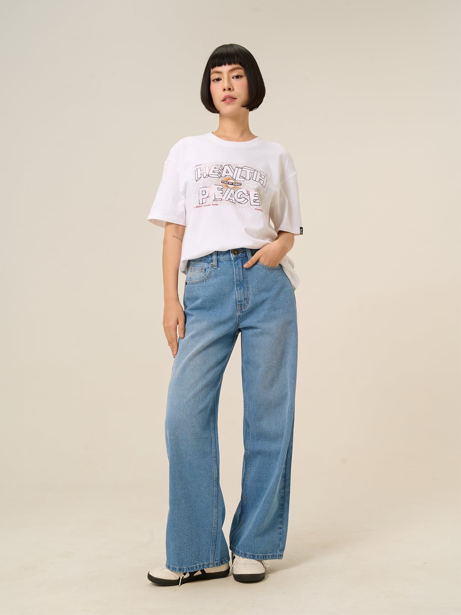  Quần Jean Nữ Culotte Basic WJE 2028 