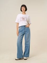 Quần Jean Nữ Culotte Basic WJE 2028