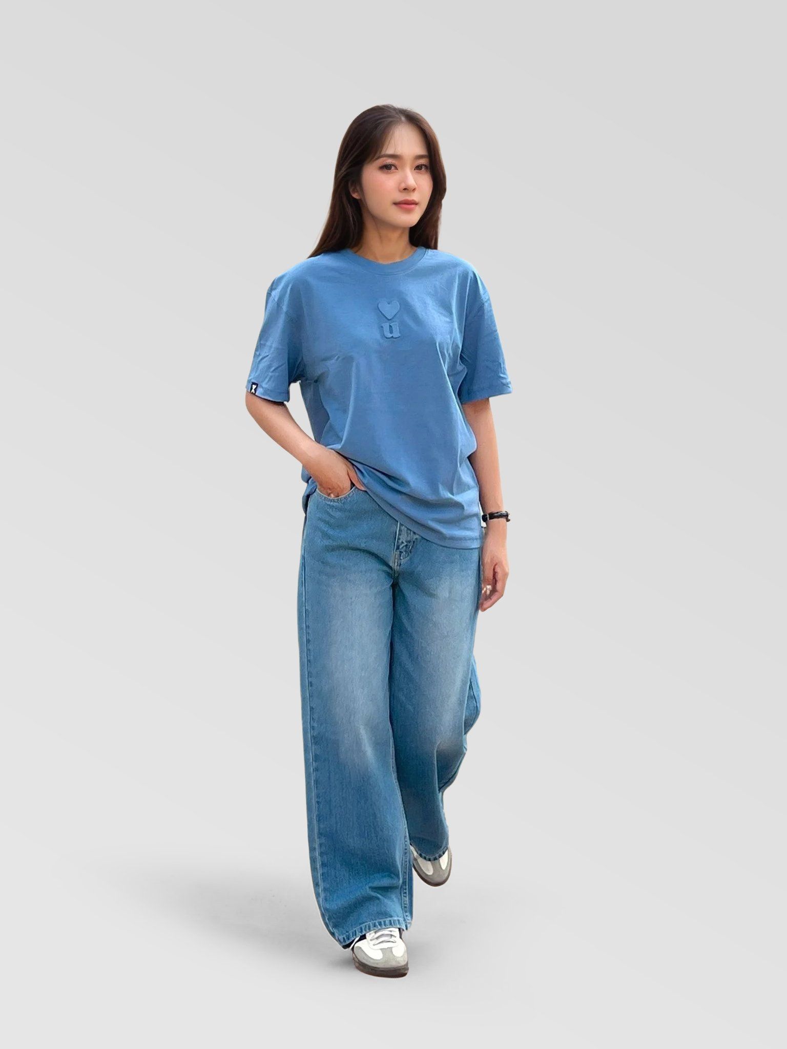  Áo Thun Nữ Relax Dập Nổi Icon Love You WTS 2419 