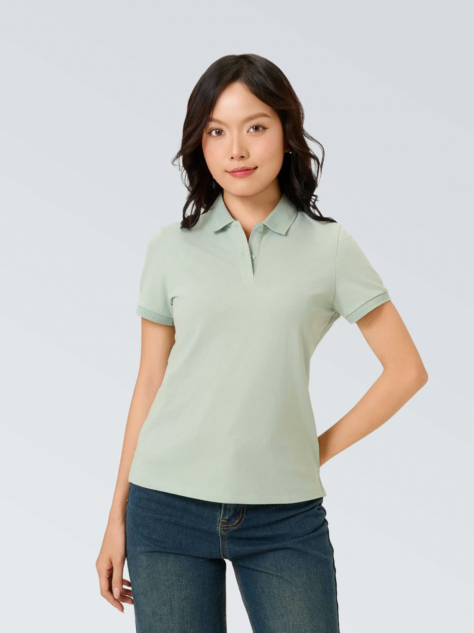  Áo Polo Nữ Basic Thêu Logo CTX WPO 2065 