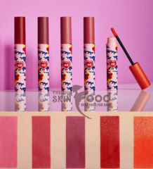 1168. [5 MÀU MỚI 2018] Son Kem Lì 3CE Maison Kitsune Velvet Lip Tint [Phiên bản Giới Hạn Maison Kitsune] - Red Intense