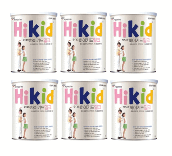 1105. Sét 6 hộp sữa Hikid cho bé từ 1 đến 9 tuổi (600g )
