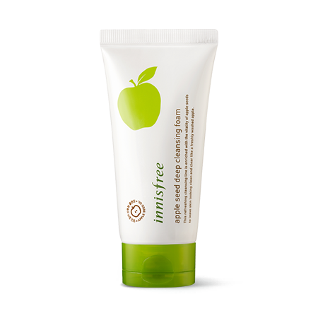 1231. Sữa rửa mặt làm sạch sâu kiêm tẩy trang nhẹ Innisfree Apple Seed Deep Cleansing Foam 150ml