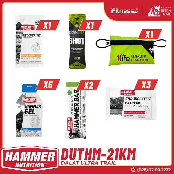 Combo Chạy Dalat Ultra Trail 21Km Hammer Nutrition