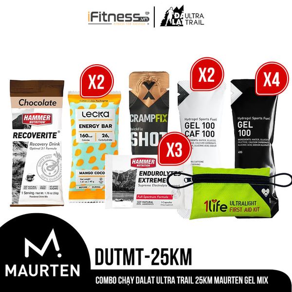 Combo Chay Dalat Ultra Trail 25Km Maurten Gel mix