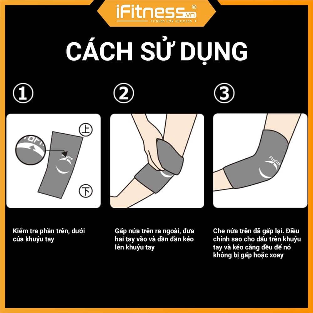 Băng nén thể thao bảo vệ khuỷu tay Profits