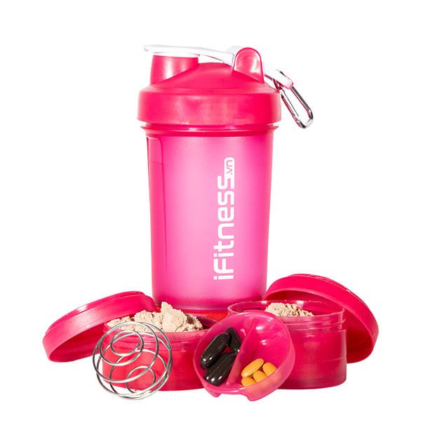 Bình lắc iFitness Pro Shaker 4-in-1 Cao Cấp