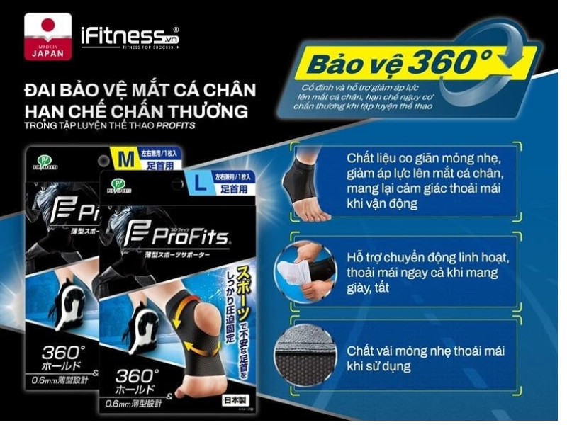 Băng nén thể thao bảo vệ cổ chân Profits