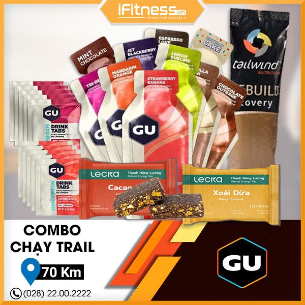 Combo ChạyTrail 70Km Gu Energy