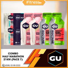 Combo GU Energy Half Marathon 21km (Pace 7) - Không Caffeine