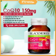 Viên uống Hỗ trợ sức khỏe tim mạch Blackmores CoQ10 150mg - 30 viên