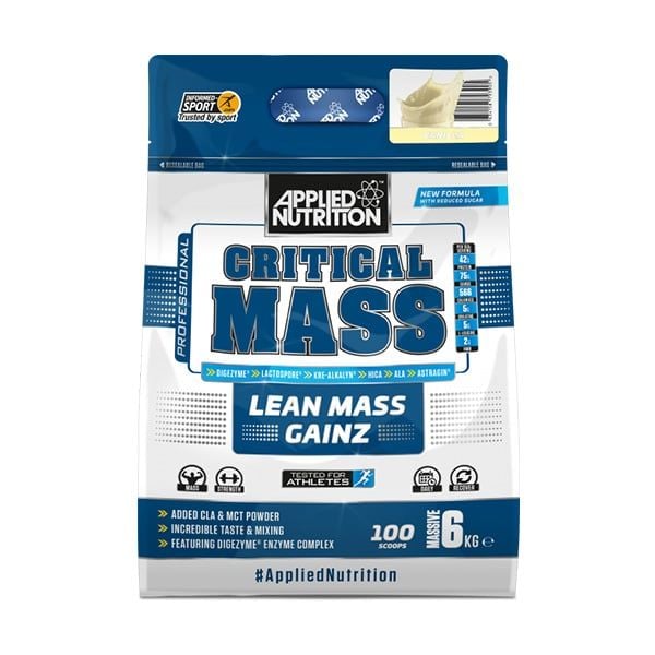 Sữa tăng cân Applied Nutrition Critical Mass Professional - Lean Mass Gainer 6kg - 3 mùi