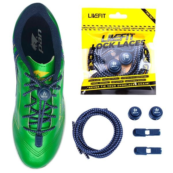 Dây giày thông minh phản quang 3 vạch LiveFit Lock Laces