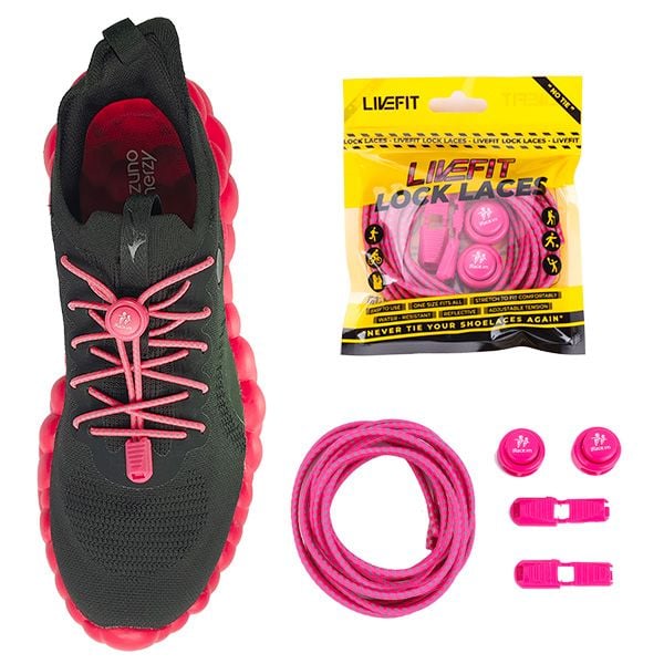 Dây giày thông minh phản quang 3 vạch LiveFit Lock Laces