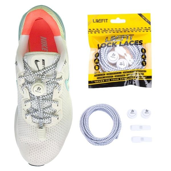 Dây giày thông minh phản quang 3 vạch LiveFit Lock Laces