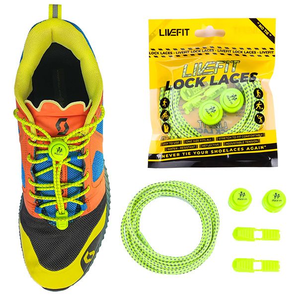 Dây giày thông minh phản quang 3 vạch LiveFit Lock Laces