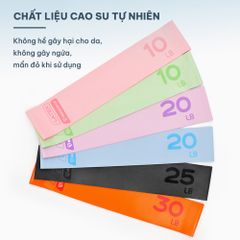 SET 4 dây thun tập gym, dây kháng lực miniband GoodFit GF915MB