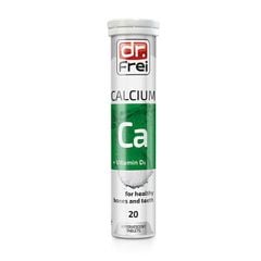 Viên Sủi Bổ Sung Canxi Hỗ Trợ Xương Răng Dr. Frei Calcium Ca + Vitamin D3 - Tuýp 20 viên