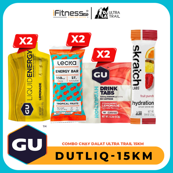 Combo Chay Dalat Ultra Trail 15Km Gu Liquid Energy