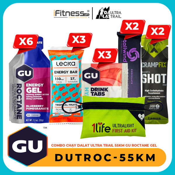 Combo Chay Dalat Ultra Trail 55Km Gu Roctane Gel