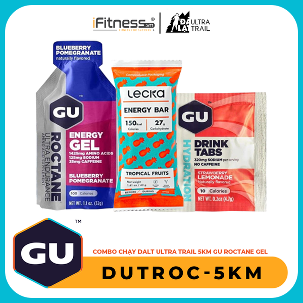 Combo Chay Dalt Ultra Trail 5Km Gu Roctane Gel