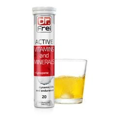 Viên Sủi Bổ Sung Năng Lượng Dr.Frei Active Vitamins and Minerals + Lycopene Tuýt 20 viên