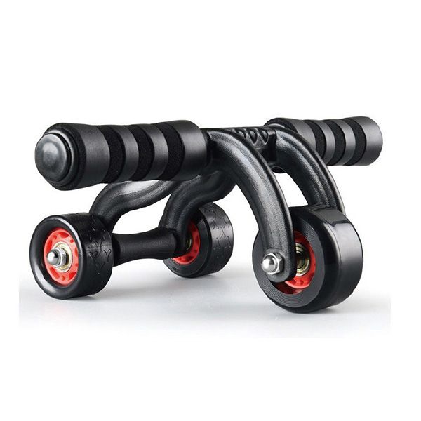 Con lăn tập cơ bụng 3 bánh xe Exercise Wheel (kèm Thảm lót + Tấm chặn nhựa)