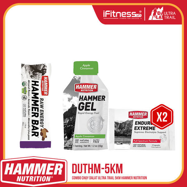 Combo chay dalat ultra trail 5km hammer nutrition