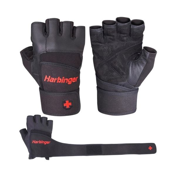 Găng Tay Tập Gym Có Quấn Cổ Tay Harbinger® Men Pro Wristwrap Glove