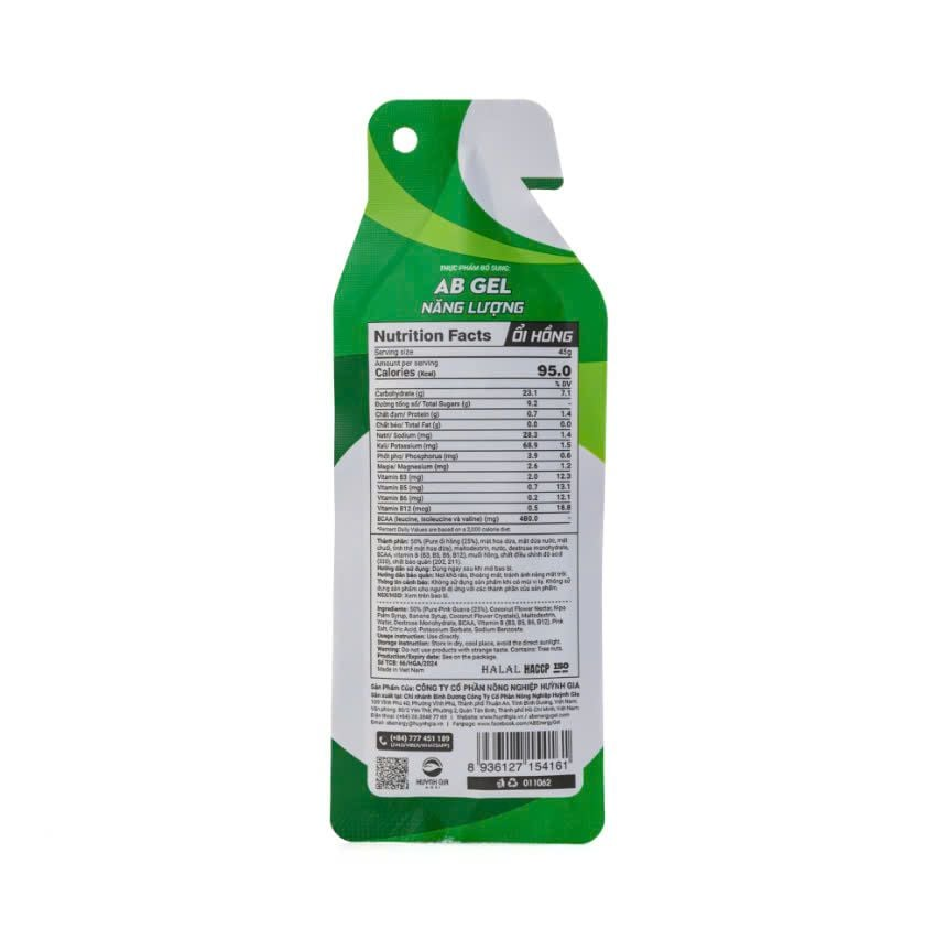 Gel Bổ Sung Năng Lượng Agri Boost 45g