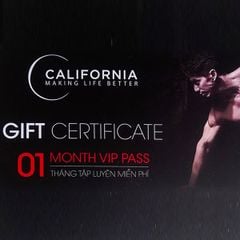 Phiếu Tập 1 Tháng Miễn Phí tại California Fitness & Yoga Trị Giá 2.000.000đ