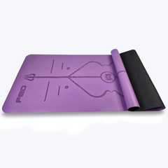 Thảm Yoga Định Tuyến FED Chất Liệu PU, Cao Su Chống Trượt 5mm