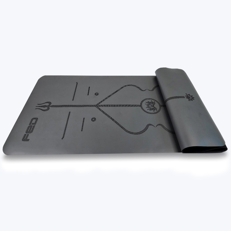 Thảm Yoga Định Tuyến FED Chất Liệu PU, Cao Su Chống Trượt 5mm