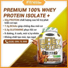 Sữa Tăng Cơ MuscleTech Premium 100% Whey Protein Isolate Plus 1.36kg